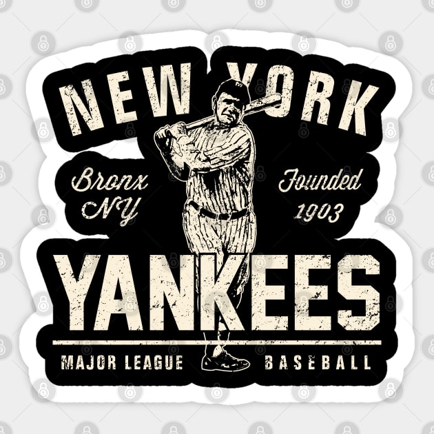 Vintage New York Yankees 1 by Buck Tee Sticker by Buck Tee